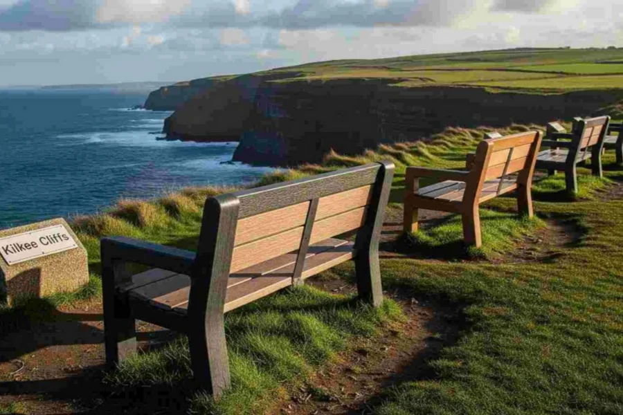 kilkee benches replaced plastic
